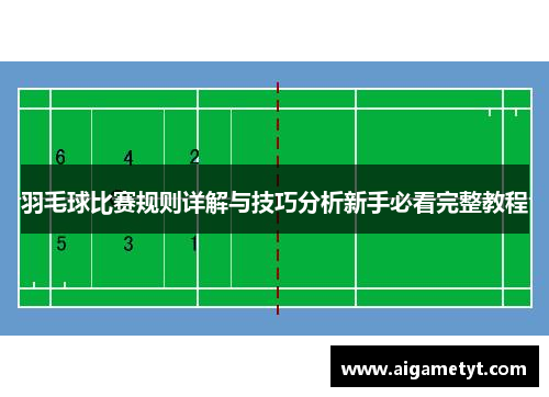 羽毛球比赛规则详解与技巧分析新手必看完整教程